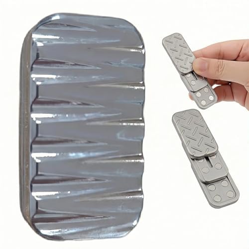 Vitoki EDC Fidget Slider for Adults and Teens,Desk Magnet Toy for Office and Study, Fidget Toys for Stress Relief, ADHD and Reduce Leg Shaking,Gifts for Boyfriend, Husband and Friends ( B-Silver)