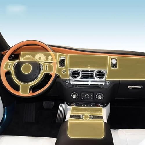 Protector PPF para interior de coche Rolls-Royce Wraith evita arañazos TPU 2