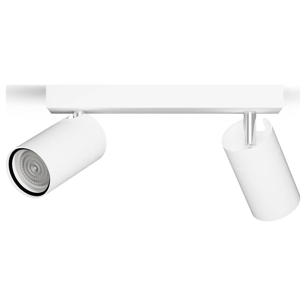 Philips Idris spot 2 têtes, lampe GU10 non incluse, blanc, IP44, résistant à l'eau