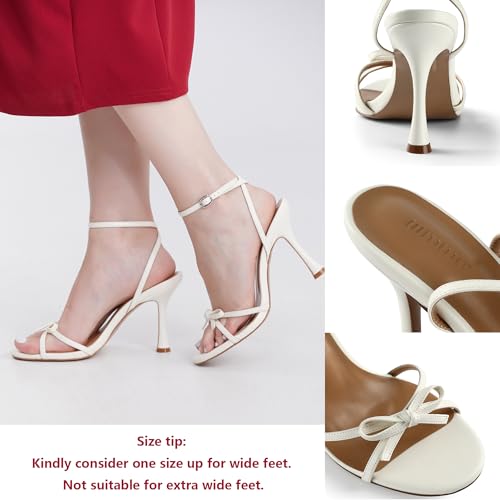 Image of iiimmu Women's Bow Heels 4 IN Stiletto Heeled Sandals for Women
