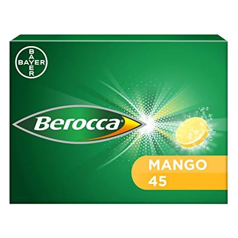 Berocca Vitamin C Effervescent Mango Flavour Tablets, Pack of 45 Cover
