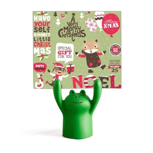 Mémo grenouille de Noël, idée cadeau de table pour invités
