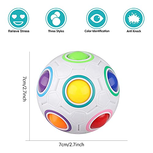 Jogo Mágico de Quebra-cabeça de Bola Rainbow Puzzle Ball Fidget Jogo de Habilidade com Bolas de Alív