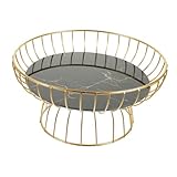 MOTHNUR Bandeja Decorativa Multifuncional para Postres y Snacks Plato para Frutas Secas Bandeja de Negro Resistente para Servir Aperitivos Casa y Reuniones