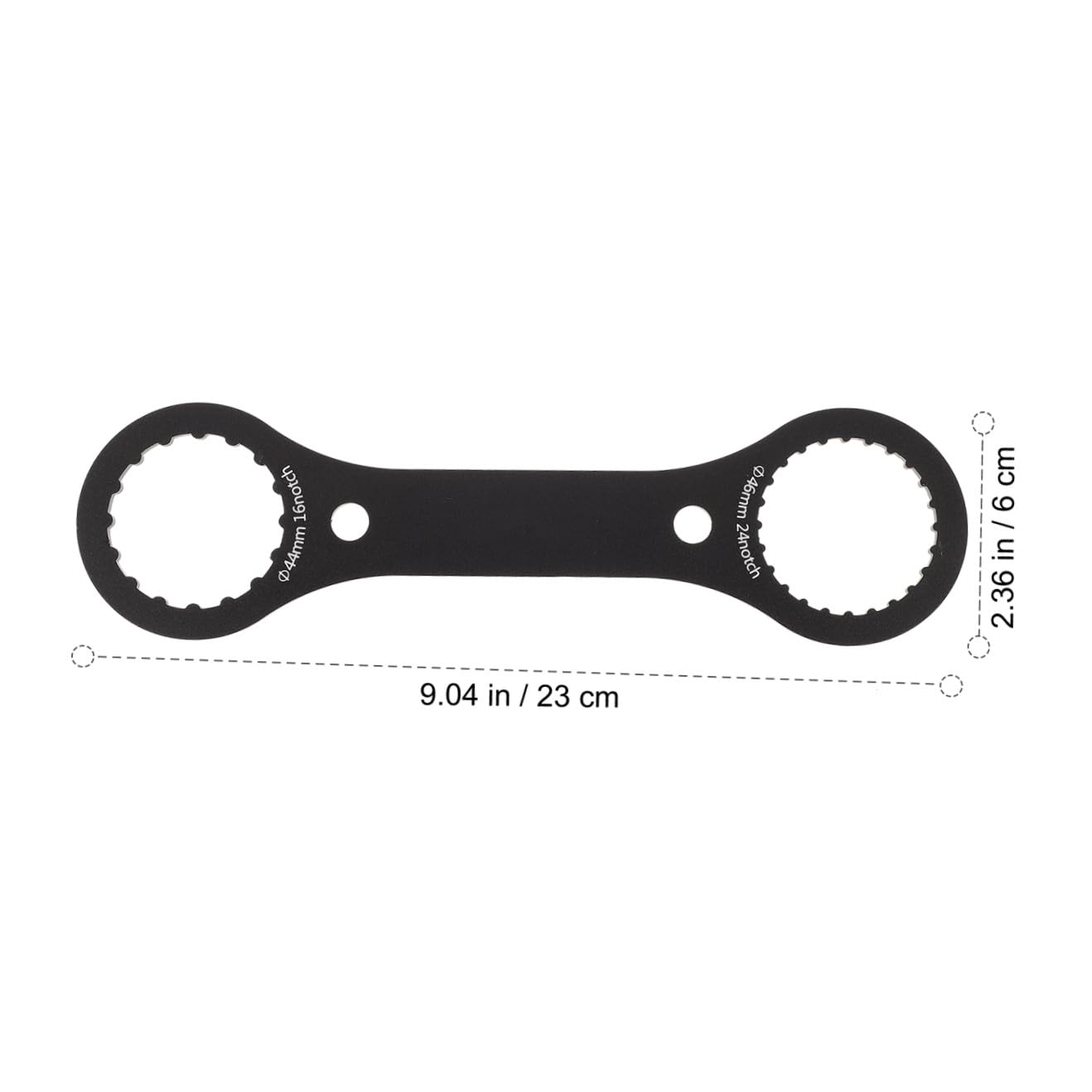 ifundom 4 Stück Fahrradschlüssel Reparatur Geformt Fix Radfahren Entfernung Unten Fahrrad Achsschlüssel Werkzeug Tretlagerschlüssel Kurbelgarnitur-entferner Aluminiumlegierung Black