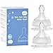 Oberni Baby Bottle Nipple, 100% Silicone,Replacement Baby Bottle Nipple for Babies, Newborn,Preemie 0-3 0-6 6-12 12+ Months