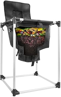 Worm Composting Bag Bin with Metal Frame Waterproof Bag Removable Bottom for Easy Harvest