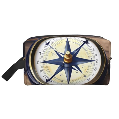 Sailing Instruments Print Toiletry Bag with Spacious Capacity