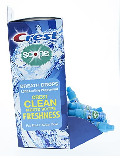 Crest Scope Breath Drops - Long Lasting PEPPERMINT - Crest Clean meets Scope Freshness - Gravity Feed Display - 50 Count, 3.2mL Drops - Thumbnail 5