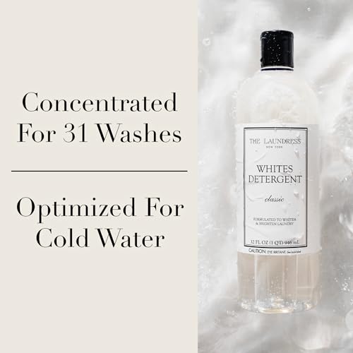 The Laundress Whites Detergent, Concentrated Laundry Detergent Liquid, Whiten & Brighten Clothes, Tough on Stains, Classic Scent, 32 oz. by The Laundress - Image 5