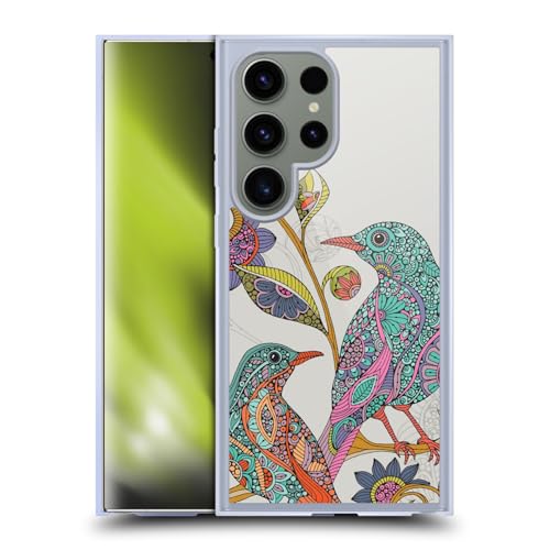 Coque compatible MagSafe Samsung S24 Ultra motifs oiseaux et fleurs en gel antichoc