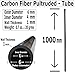 KARBXON – Carbon Fiber Tube - 6mm X 4mm x 1000mm – Pultruded Round Hollow Carbon Fiber rods Black Matte Finish - Pure Carbon Fibre Hollow Tube shafts - for RC Planes-Drones, Boat DIY Craft Projects