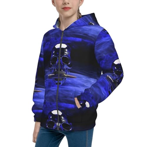 Stone Kid Hoodies Boys Zip Up Sweatshirts Girls Pullover with Pocket