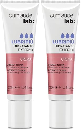 Cumlaude Lab Lubripiù Crema Íntima - Crema Vulvar Hidratante, Emoliente y Calmante con Ácido Hialurónico, Ácido Láctico y Aceites Vegetales - 30 ml (Paquete de 2)