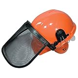 Rareelectrical Helmet System with Protective Integrated Ear Muffs Hearing Protection for Forestry Chainsaw String Trimming Brush Cutting Land Clearing Tree Service Logging Compatible with Industry
