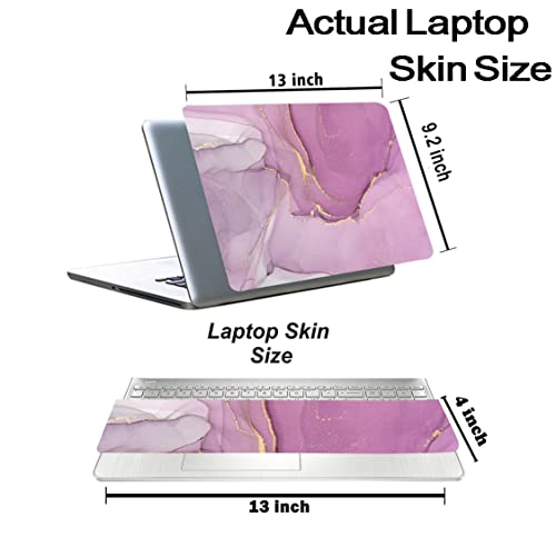 Image of Marbel D12 Top+Wrist Pad Vinyl Laptop Skin /Sticker /Cover for 13 to 13.3 Inches Laptops Laminated-Removable-HD Quality Compatible for Hp-Dell-Sony-Lenovo-Asus etc.(13x9.2 Inches)