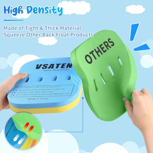 VSATEN Back Float, Swim Belt Bubble Adjustable 3 Layers Thicken Split Foam Learning Safety Training Board Pool Floaties for Kids Toddlers Swimming Beginners Floats Swim Lessons Equipment (10lb-60lb)
