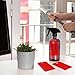 100 Pcs Red Tags with String Blank Shipping Tags with Metal Wire Writable Price Repair Plastic Service for Equipment Product Jewelry Clothing Inventory Car Parts (Red, 4 3/4