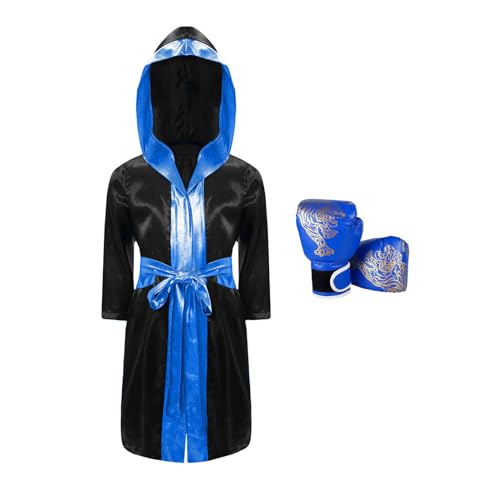 Tenue boxe Muay Thai avec gants pour l'entraînement des garçons au club de kickboxing
