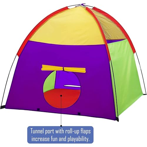 ATDAWN Rainbow Pop-Up Play Tent