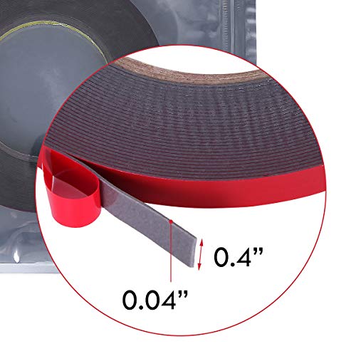 Lvyinyin Double Sided Adhesive Tape, Heavy Duty Mounting Tape, Waterproof Foam Masking Tape, Length 108Ft 33M, Width 0.39Inch 1Cm For 5050 Led Strip Lights, Home Office Decor #TOP4