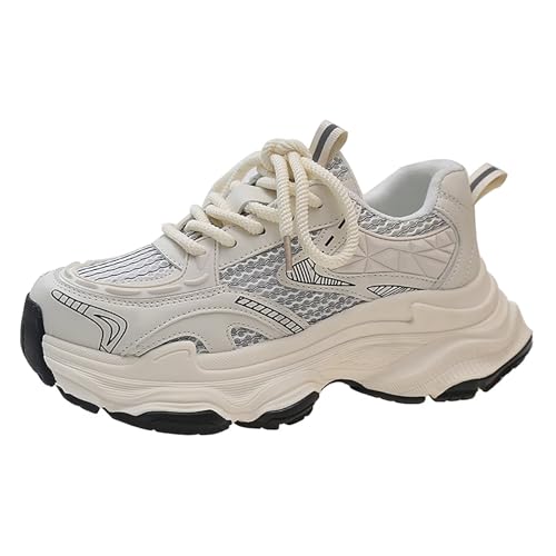 TERBOFIN Platform Fashion Sneakers for Women Mesh Breathable Walking Shoes Tennis Shoes Comfort