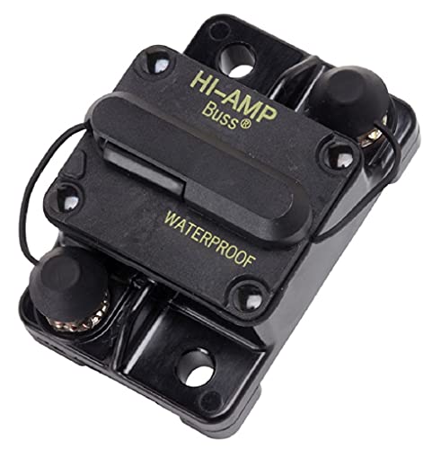 Bussmann Cb184F-150 Waterproof High Amp Flush Mount Type Iii (3) Circuit Breaker (150 Amp), 1 Pack #TOP12