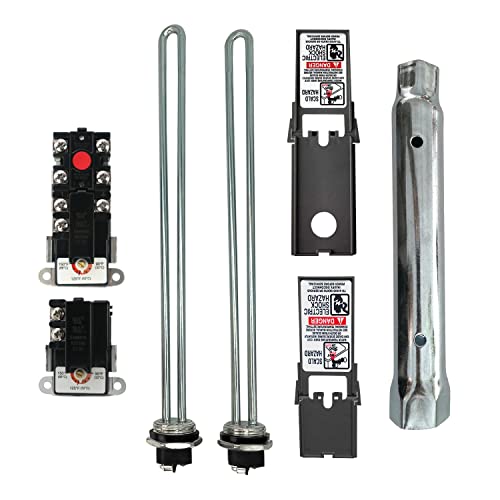 Zero EWH-04 Dual Wrench Socket Removal Tool and Plumber's TOD Style Thermostats Kit