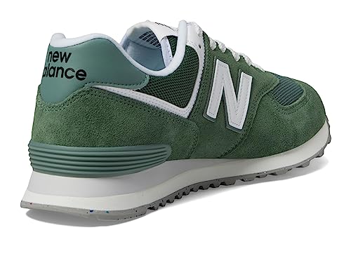 Image of New Balance Unisex 574 V2 Familiar Ground Sneaker,Green /White,Men 8.5 / Women 10