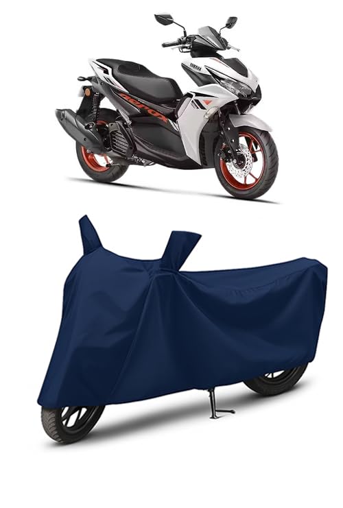 Image of Waterproof Scooty Cover for Yamaha Aerox 155 | All Weather Protection from Rain, Dust, UV Rays & Scratches with Mirror Pockets & Buckle Belt | Aerox 155 Scooty Cover
