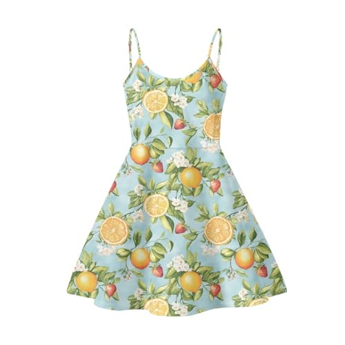 Image of Biyejit Women Casual Loose Dress Strap Long Summer Beach Swing Dress
