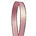 Light Pink Satin Ribbon with Gold Edges, 3/8" X 50Yd