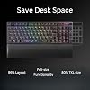 Teclado gamer mecánico inalámbrico ASUS ROG Strix Scope II 96 – 96% tamaño completo, conectividad tri-modo, hot swappable con switches lineales ROG NX Snow pre-lubricados, keycaps PBT, RGB, soporte PC/Mac - Negro | Teclado mecánico gamer 96% tamaño completo, conectividad tri-modo, hot swappable con switches pre-lubricados, RGB, keycaps PBT 4