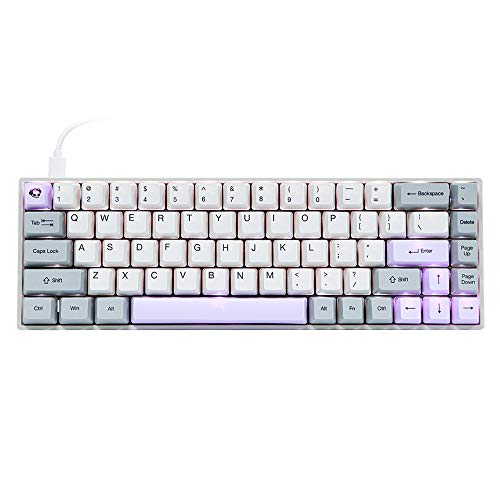 EPOMKER AKKO 3068 Silent 68 Keys Bluetooth 5.0 Mechanical Keyboard TKL with PBT OEM Keycaps, Type-C Port, 1800mAh Built-in Battery for Win/Mac/Gaming (Gateron Green Switch, 3068)