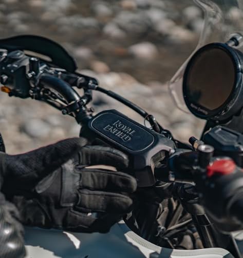 Image of Royal Enfield KXA00402 Black Rally Handlebar Pad for the New Himalayan