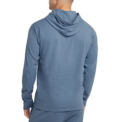 Hanes Originals Hooded Long-Sleeve, Men's T-Shirt Hoodie, Vintage Washed, 100% Cotton Tee2