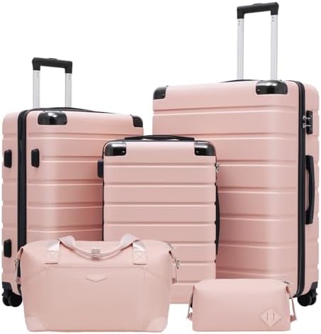 Coolife Luggage Set Suitcase 3 Piece Carry On Travel Luggage TSA ...