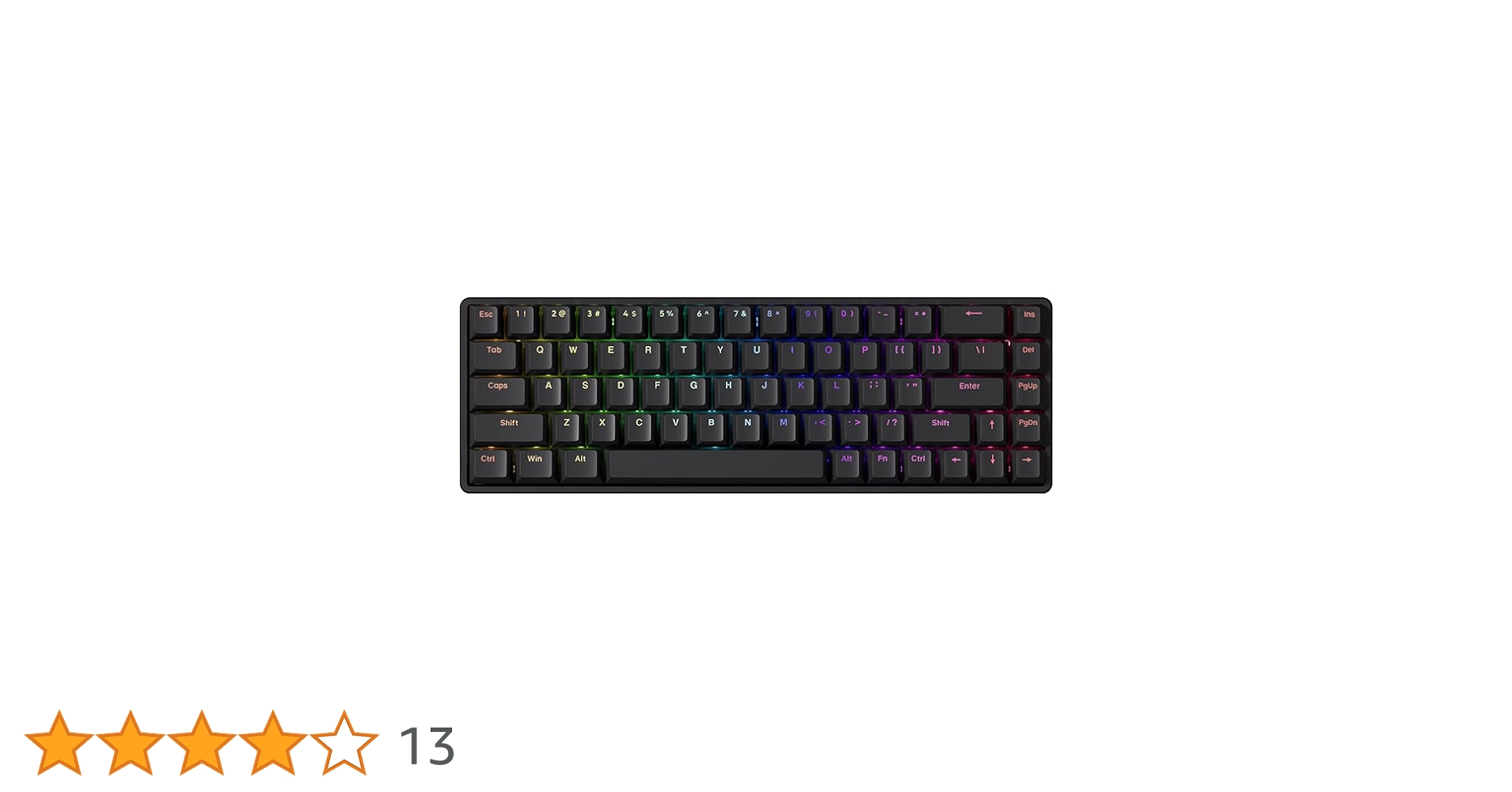 Amazon.co.jp: ゲーミングキーボード ATK 68 Black L