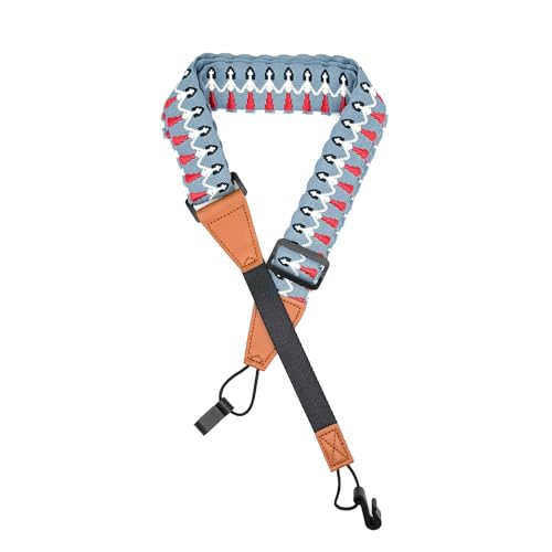 Image of Adjustable Ukulele Strap, No-Drill Ukulele Straps Adult Size, Easy to Use with Double J Hooks, Ukulele Accessories