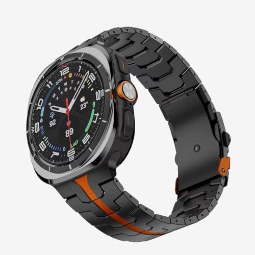 synsing Titanium Band for Samsung Galaxy Watch Ultra 2 1 47mm (2026/2025/2024), No Gap Metal Watchband with Integrated Buckle Strap Replacement Accessory for Galaxy Watch Ultra 47mm
