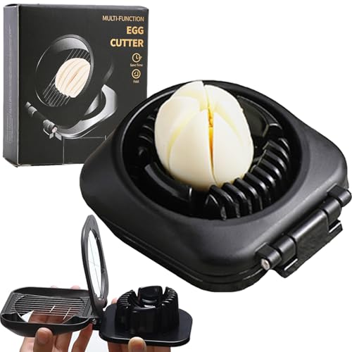 SYXLTSH Double Cutter Egg Slicer for Hard Boiled Eggs, Heavy
