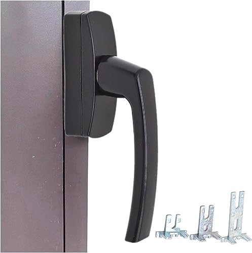 Manivelas de ventana antienclavamiento con manija plegable gris de 66 mm 5