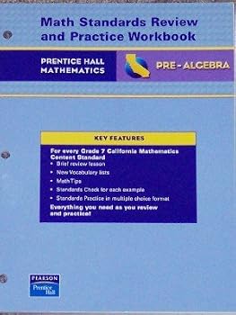 Paperback Math Standards Review and Practice Workbook (Pre-Algebra) Book