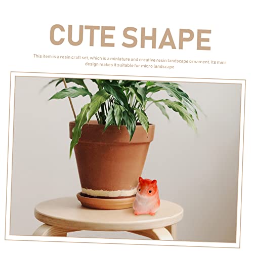 OFFSCH 10Pcs Micro Landscape Ornaments Resin Animal Garden Decor for Bonsai and Miniature Landscapes Small Outdoor Animal Figures for Home and Garden Decoration - Image 3
