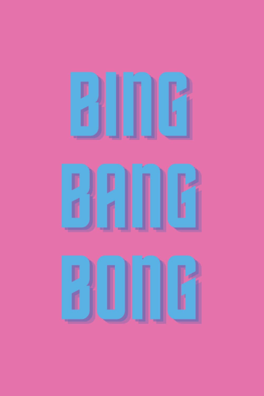 Bing Bang Bong Lined Notebook: U K Hun? Journal