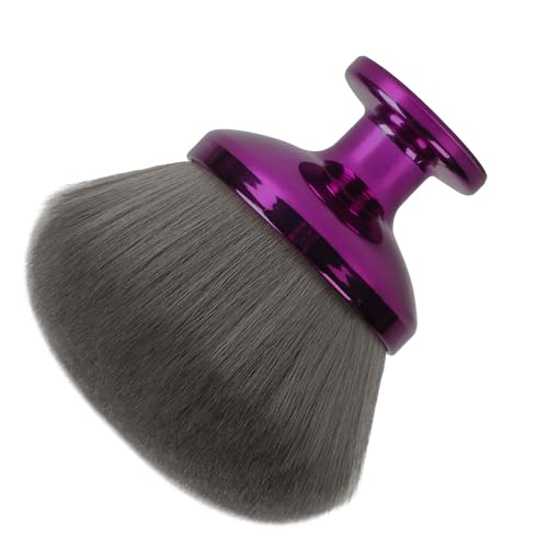 QJKLWV Extra Large Body Makeup Brush For Self Tanner,Makeup Brush For Self Tanner Face Leg,Self Tan Back Applicator,3.2in Sphere Kabuki Brush For Bronzers Blend Self Tanning with Drawstring Bag Purple Vegan