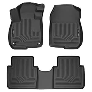 Husky Liners Weatherbeater Floor Mats | Fits 2017-2022 Honda CR-V (Includes Hybrid Model) | Front & 2nd Row, 3-pc Black – 99401