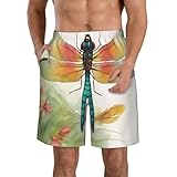 Photo Gallery muflvdx pantaloncini casual da spiaggia con stampa di dragonfly colorati, pantaloncini da bagno estivi, per surf, corsa e uso quotidiano, bianco, s Photo Gallery muflvdx pantaloncini casual da spiaggia con stampa di dragonfly colorati, pantaloncini da bagno estivi, per surf, corsa e uso quotidiano, bianco, s