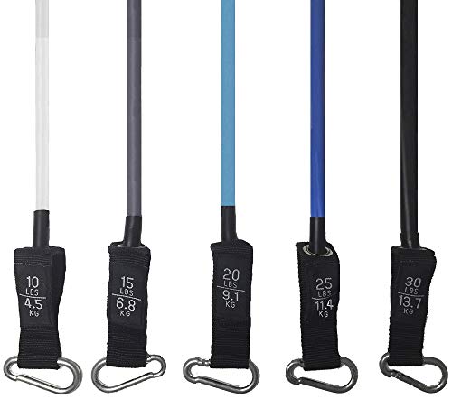 Kit Tubing Elástico 11 Itens - Treinamento Funcional Pilates Azul