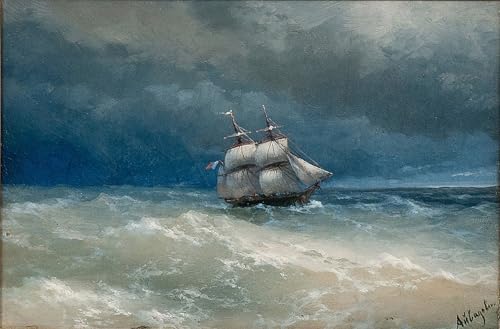 Stormy Sea d'Ivan Aivazovsky Impression Sur Toile | Qualité Moderne 60x90cm